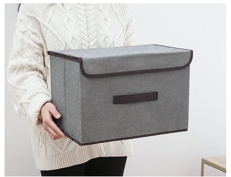 Нетканая коробка для хранения Складная покрытая одежда сумка для хранения нижнего белья шкаф Органайзер Галстуки Носки Шорты Бюстгальтер Отделка контейнер