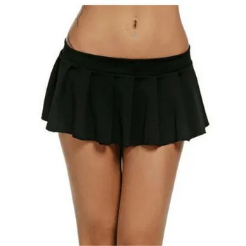 

Women's Pleated Mini Skirt New Sexy Solid Color Loose Skirts Ladies' Large Sizes Fashionable Short Bottoms Wear Summer Hot Sale