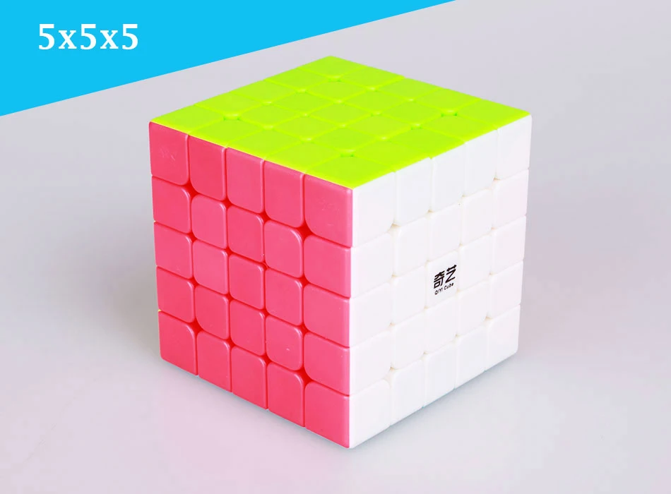 QIYI 3x3x3 магический скоростной Куб 5x5x5 без наклеек, Магический кубик 2x2x2, карманный кубик-головоломка, профессиональный кубик 4x4x4 qiyi, развивающие игрушки