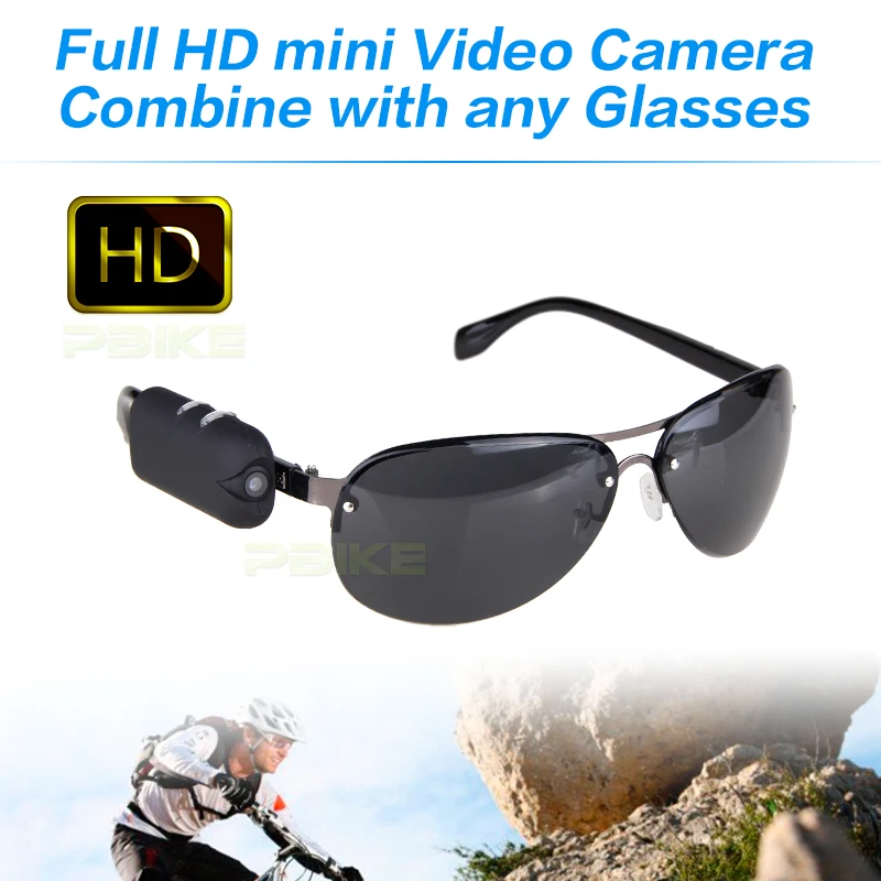 

2016 NEW HD 1280*720p camera with any bicycle glasses sports video camcorder mini dv Wearable Vidicon on the glasses legs 30fps