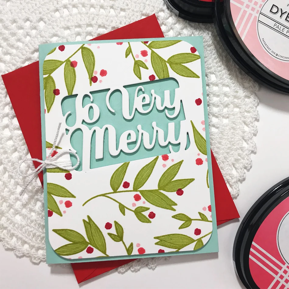 

DiyArts 2PCS Christmas Windows Cutting Dies Metal Dies Scrapbooking Embossing Cut Stencils DIY Decorative Cards Handicrafts