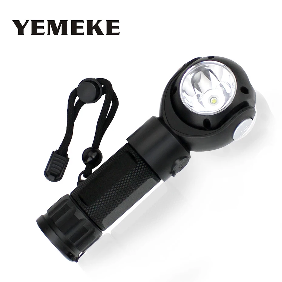 

Waterproof 360 Degree Rotatable T6 LED Flashlight Rechargeable 7 Modes LED Torch Light with Magnet COB LED Work Light Magnetic