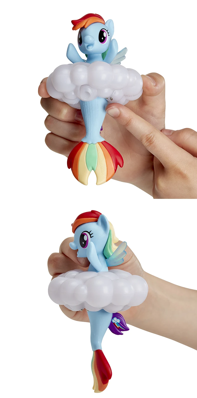 Hasbro, игрушка My Little Pony, радужные огни, Флаттершай, плавающая водная игрушка, морская фигурка с подсветкой для детей в возрасте от 3 лет и старше