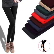 Осень-зима, плотные леггинсы, однотонные, тонкие, обтягивающие, длина по щиколотку, теплые, эластичные, Тонкие штаны, черные, телесные, один размер