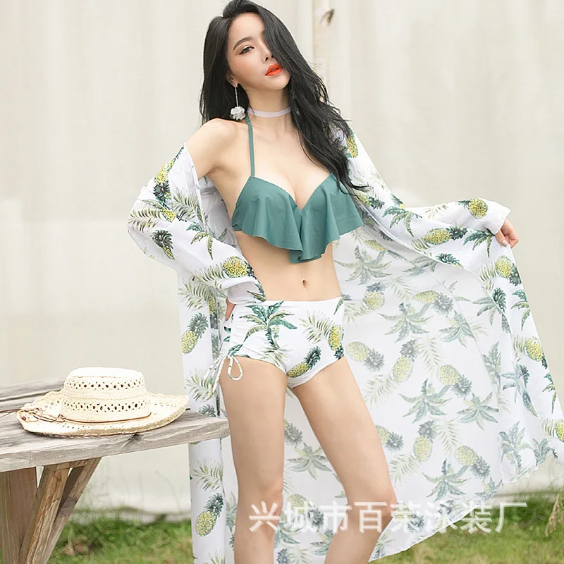 

Swimsuits Bikini Swimwear For Women Swim Wear Tankini Swimsuit Woman Two Piece Bathing Suit Brazilian New 2019 Korean Three