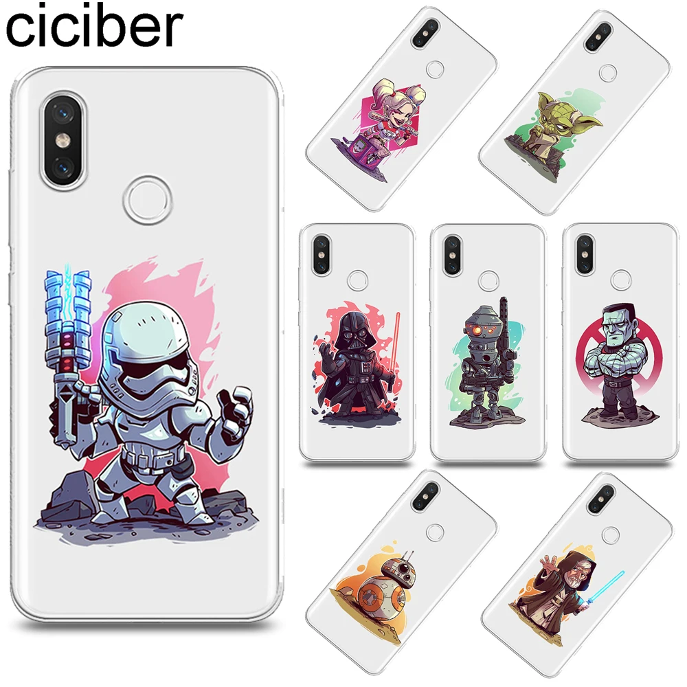 

ciciber Star Wars Cover for Xiaomi 9 8 6 5 A2 A1 X 5C 5S Plus Lite SE PocoPhone F1 Soft Case for Xiaomi MIX MAX 3 2 2s Pro Funda