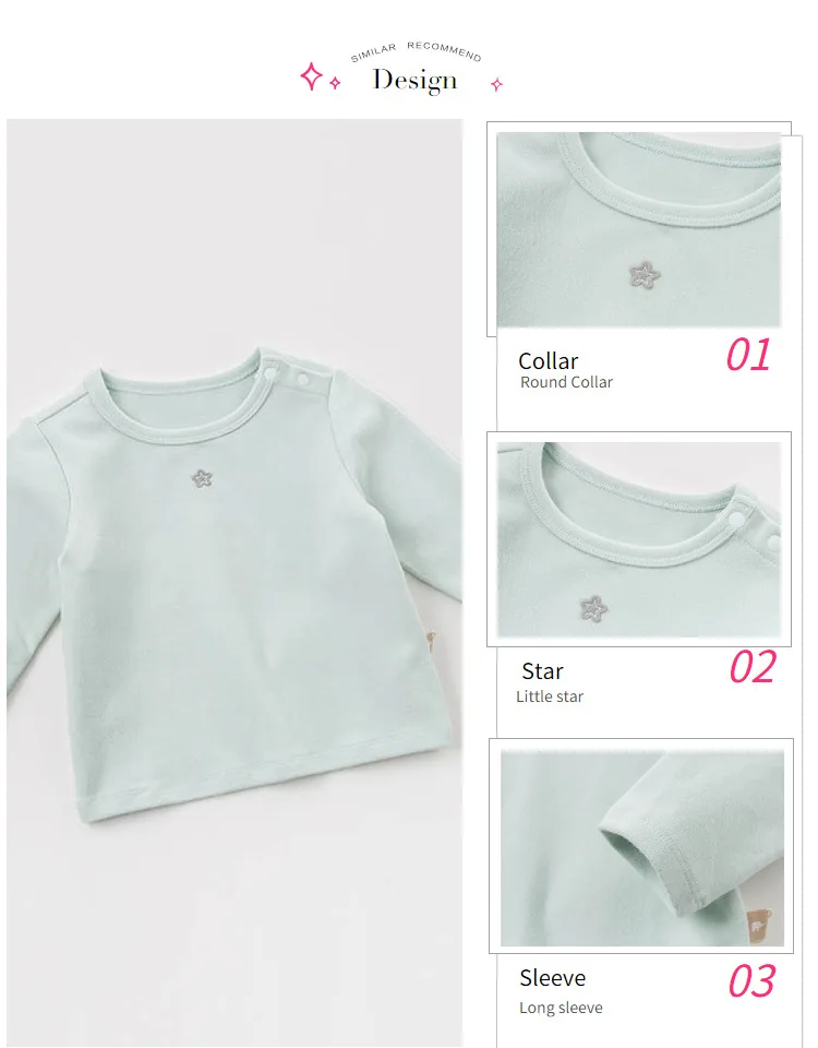 DBW8213 dave bella/Детская осенняя модная футболка унисекс для малышей; топ для малышей; Детские футболки высокого качества; милая одежда