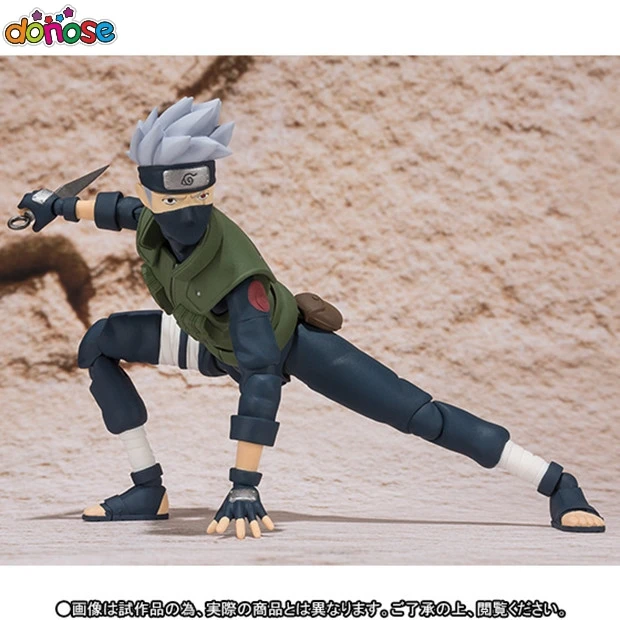 S.H.Figuarts Naruto Shippuden Hatake Kakashi Action figure PVC  Collection Model Kids Toy Doll 14cm