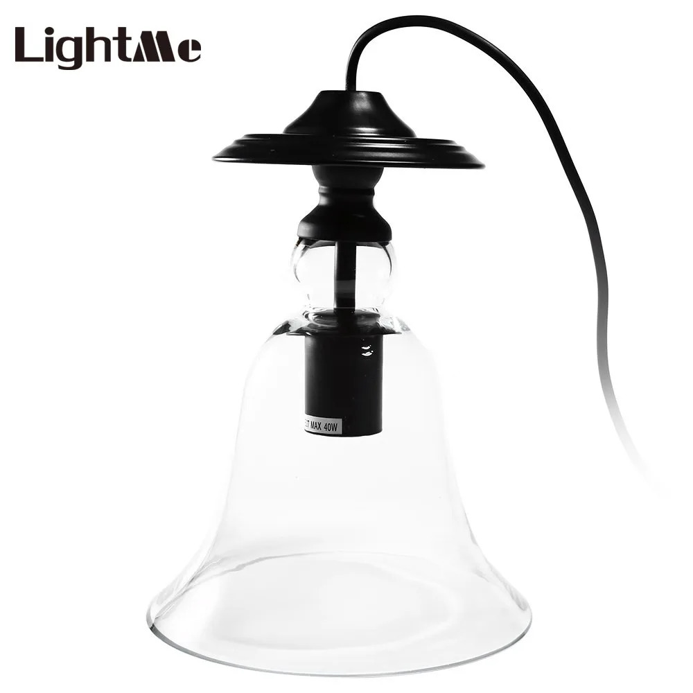 Lightme Vintage Industrial Bell Glass Lamp Shade Retro Pendent Ceiling