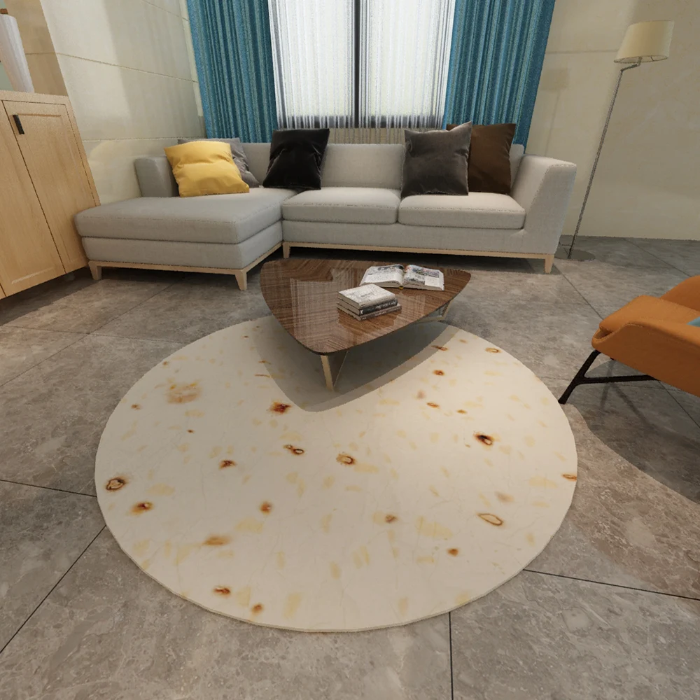 Удобная гостиная Настольный коврик для чая эмульсионный еда Taco круглое одеяло домашняя спальня Новинка буррито ковер