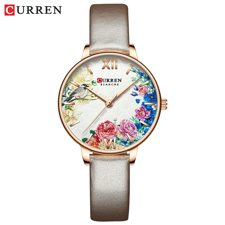 Women watches Green Dial Ladies Japanese quartz wristwatch waterproof Ultra-thin Stainless Steel Strap waterproof Reloj Mujer - Цвет: L rose white