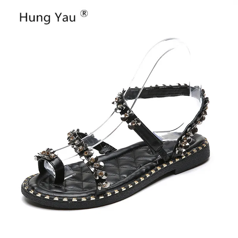 

Women's Shoes Summer Style Women Sandals Female Sequin Sandals Platform Open Toe Cross Strap Leather Casual Shoes Size 35-40