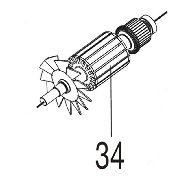 Арматура 220 V-240 V ротор JM24000001 Замена для Makita 2414 S