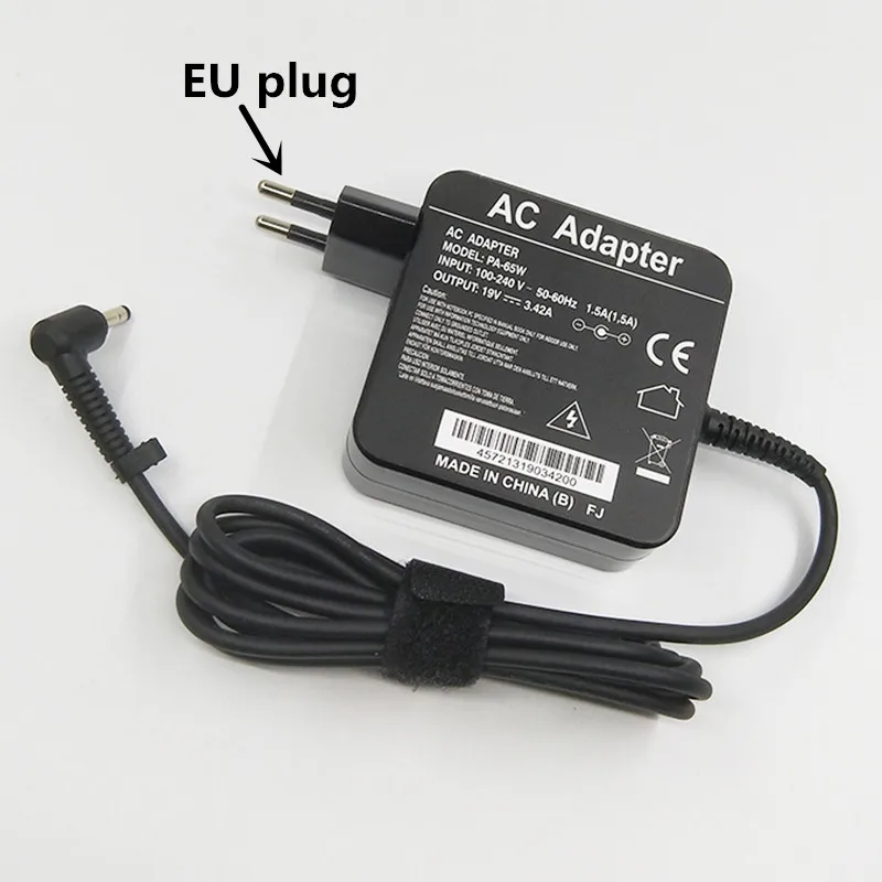 ЕС США plug 19V3. 42A 65 Вт AC адаптер питания 4,0*1,7 мм AC Блок питания 19 в 3.42A зарядное устройство для Asus F450LD F450VB F450VE F452CA F452EA