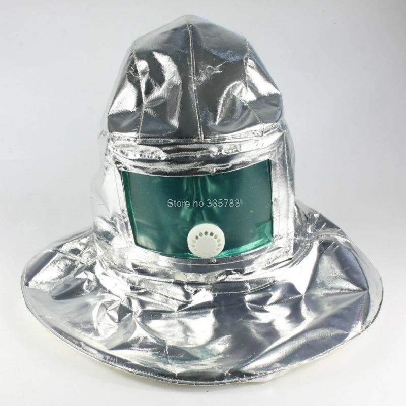 Высокое качество пожарный капот высокая температура 200 градусов casco de seguridad алюминиевая фольга Взрывозащищенная противопожарная маска