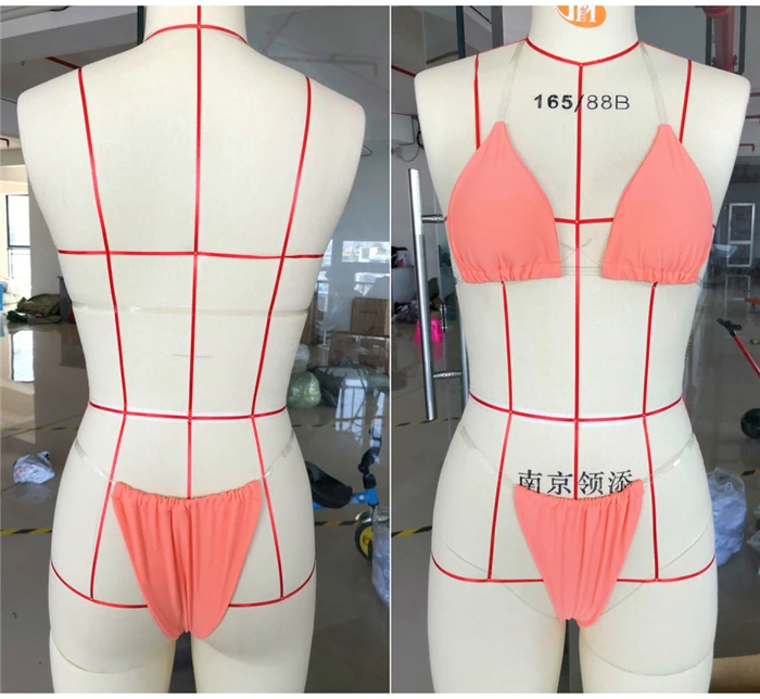 NewAsia Bikini 2019 Swimwear Women Beach Set  Sexy Beachwear Two Piece Set Thong Push Up Padded Bathing Set Summer Monokini
