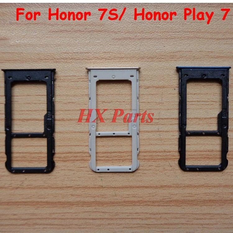 10 шт. Sim лоток для Huawei Honor 7 S/Honor 7A L22 5,45 ''Sim SD Держатель для карт sim-карта памяти SD слот Держатель Сменные Запчасти для лотков