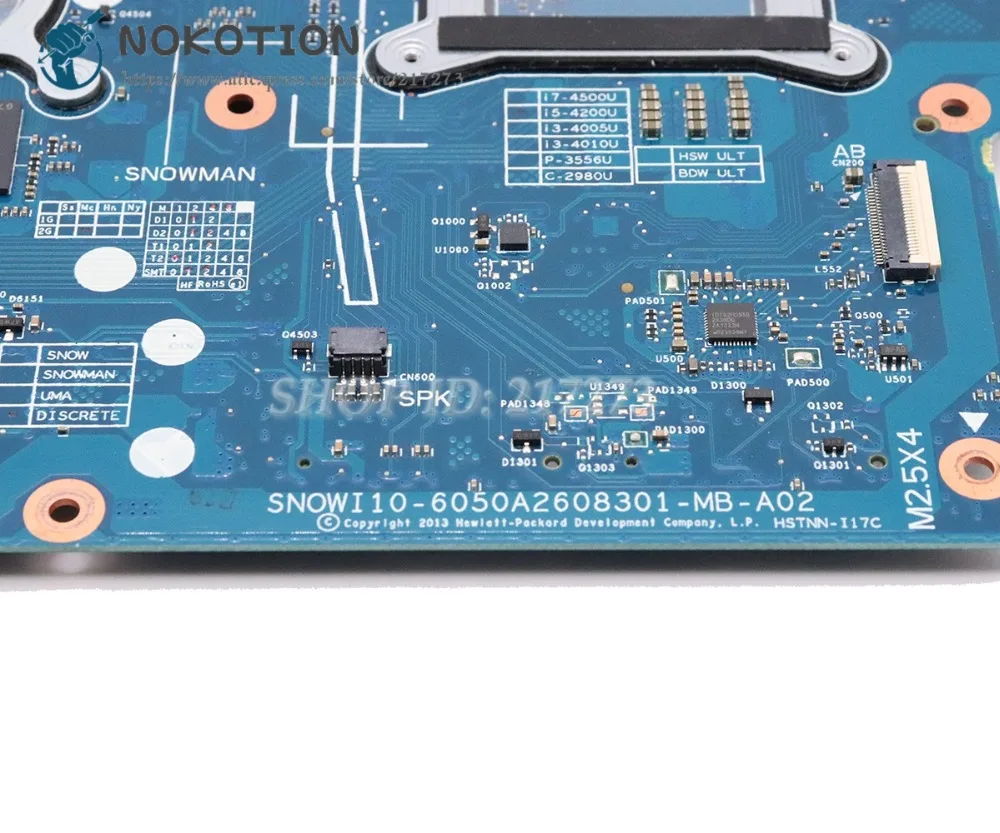  NOKOTION 746033-601 746033-001 For HP 248 G1 Laptop Motherboard SR170 I5-4200U CPU DDR3 HD 8670M gr