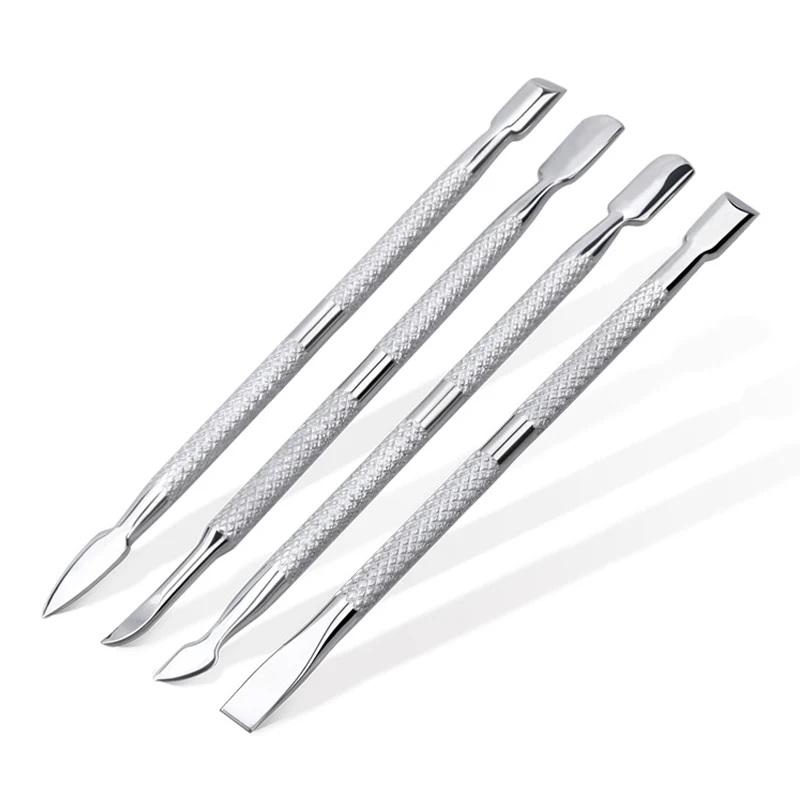 

4pcs Cuticle Pusher Stainess Steel Cuticle Remove Dead Skin Pusher Nail Art Manicure tools Nails Accessoires