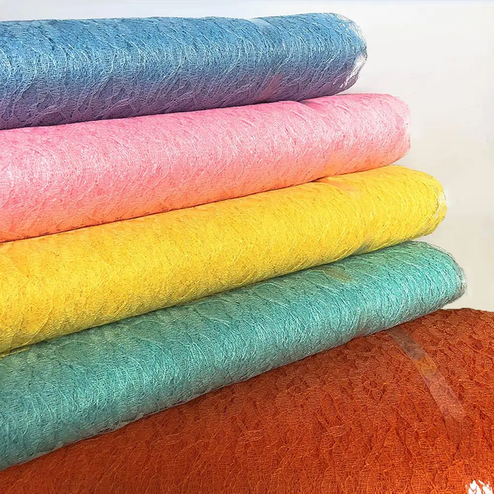 TPFOCUS Solid Color Hollow Lace Tulle Roll DIY Crafts for Wedding Party Stage Decoration 54"by 10 Yards(30 ft