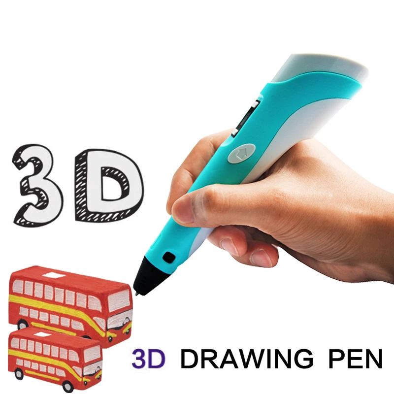 

Printing 3D Pen Birthday Gift LED Display Mais Vendidos Lapiz 3D Pen Printing kids Drawing With PLA Filament Criativa Printing