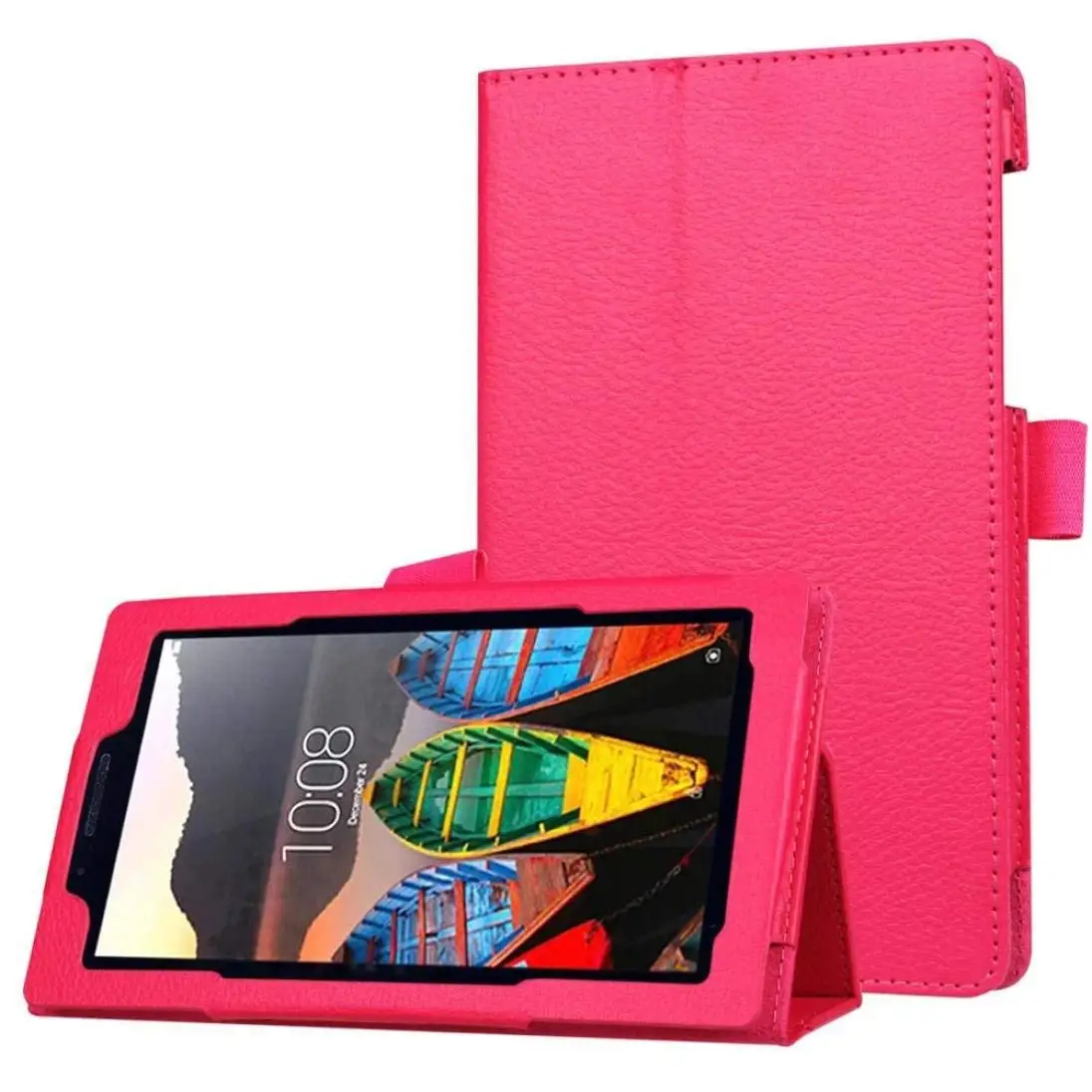 

Slim Folding Stand Cover PU Leather Case for Lenovo Tab 3 7 Essential Tab3 710F 710I 7.0 inch Tablet Cases Tempered Glass
