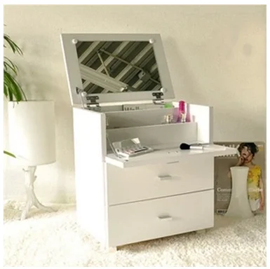 table makeup dressing cabinet mirror cosmetic locker dresser multifunctional solid wood