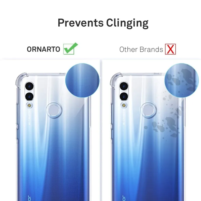 Кристально чистый чехол для Huawei P Smart 2019 мягкий гибкий силиконовый ТПУ бампер Honor 10