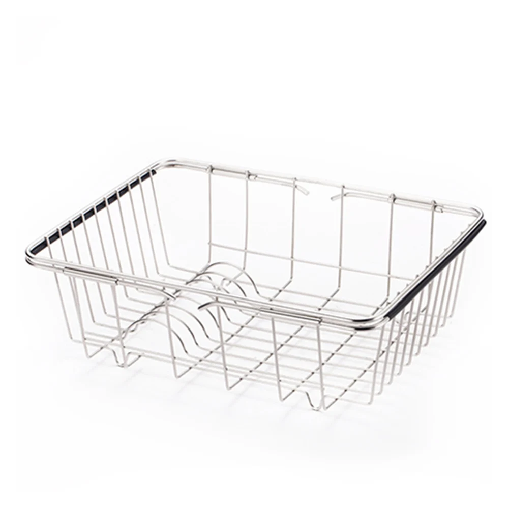 

Retractable Arms Holder Drain Rack Sink Organizer Functional Stainless Steel Anti-rust Vegetable Fruits Kitchen Supplies