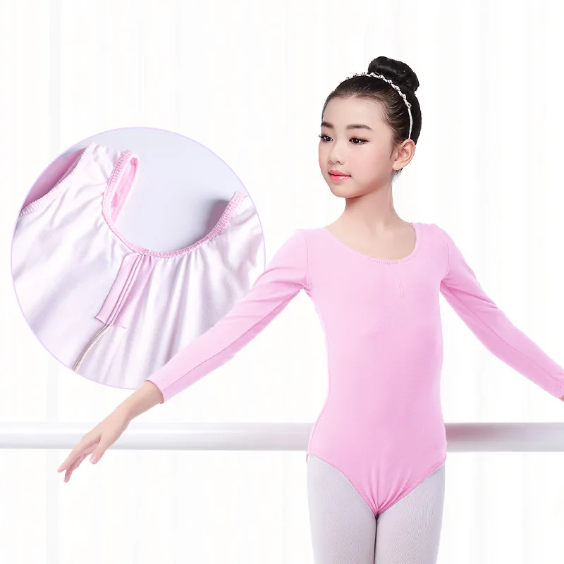 

High Quality Autumn Winter Long Sleeve Ballet Leotard Girls Dance Leotard With Lining Kids Children Gymnastics Leotard