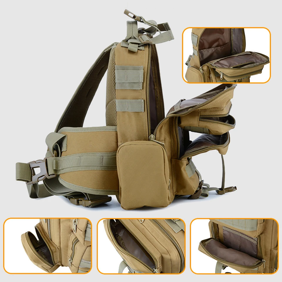 Outdoor Sport Taktische Tasche Military Taschen Assault Camouflage Bagpack Wasserdichte Schulter Tasche Pack Molle Messenger Brust Daypack