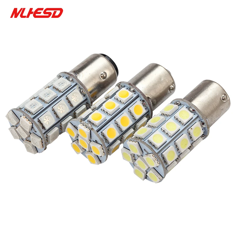 

2pcs 1156 BA15S 1157 BAY15D 7443 7440 3156 3157 White 5050 LED Light Car Auto Brake Parking Stop Tail Signal Lamp Bulb