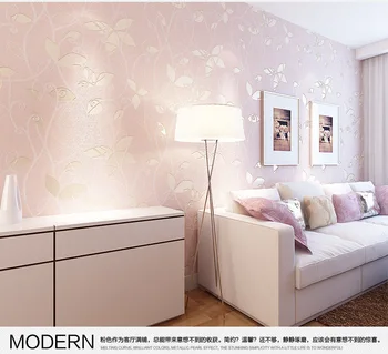 

Modern minimalist 3D non - woven relief wallcovering living room sofa TV background bedroom warm wallpaper