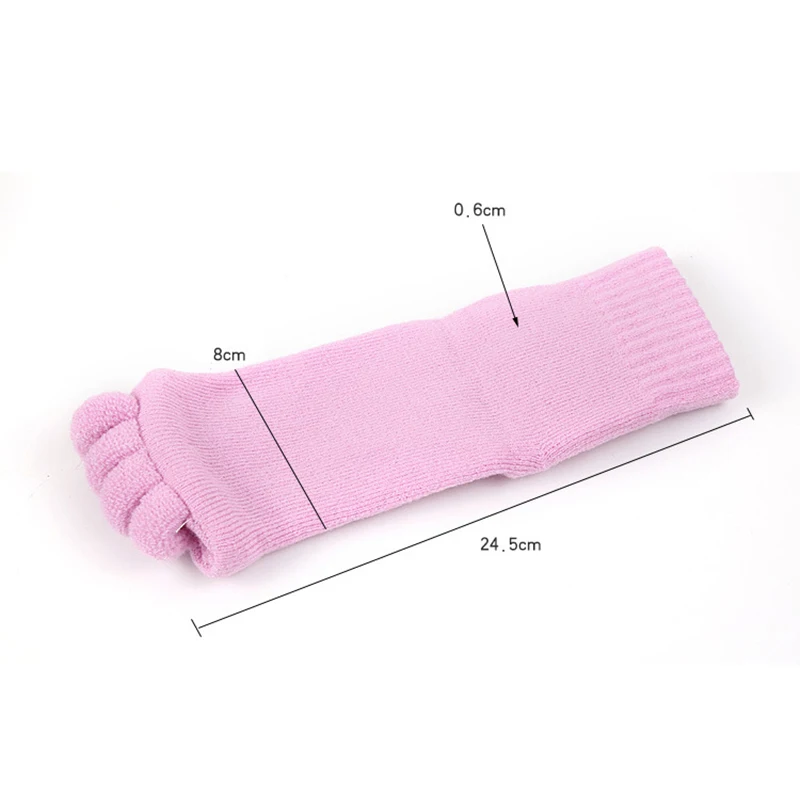 1Pair Five Toe Socks Bunion Corrector Orthotics Separators for Hallux Valgus Pain Relief Foot Care Pedicure Tools