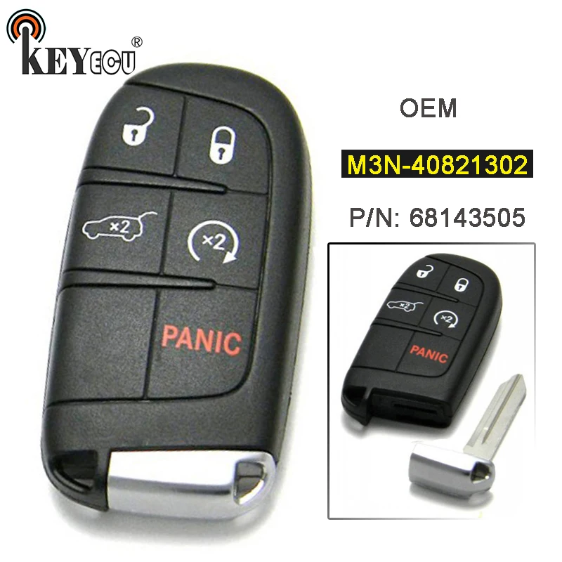 Fits 2014 2015 2016 2017 2018 Dodge Durango Remote Start Key Fob M3N-40821302