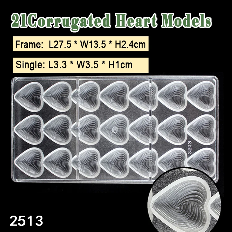 

BAKEST Heart-Shaped Plastic Chocolate Mould Fondant Baking Tools Chocolate