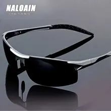 NALOAIN поляризационные солнцезащитные очки HD линзы металлическая оправа спортивные солнцезащитные очки Брендовые дизайнерские очки для вождения для мужчин и женщин для рыбалки на открытом воздухе