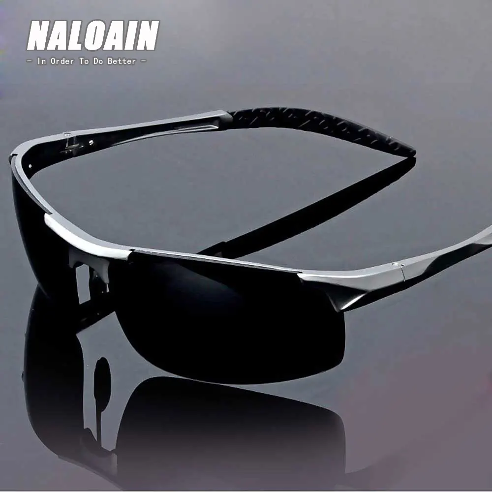 

NALOAIN Polarized Sunglasses HD Lens Metal Frame Sport Sun Glasses Brand Designer Driving Goggles For Men Women Fishing Outdoor