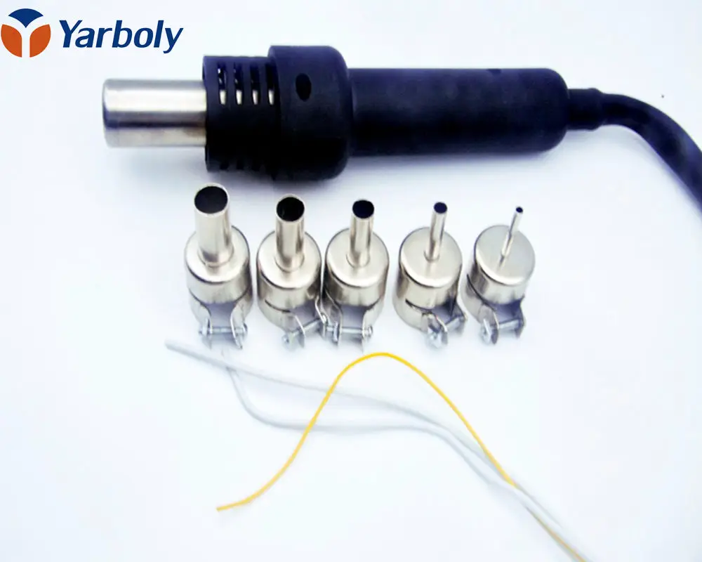 

Hot air gun handle Desoldering Gun + 5 pcs 850 Nozzles for Rework Soldering Station 850 Free Shipping