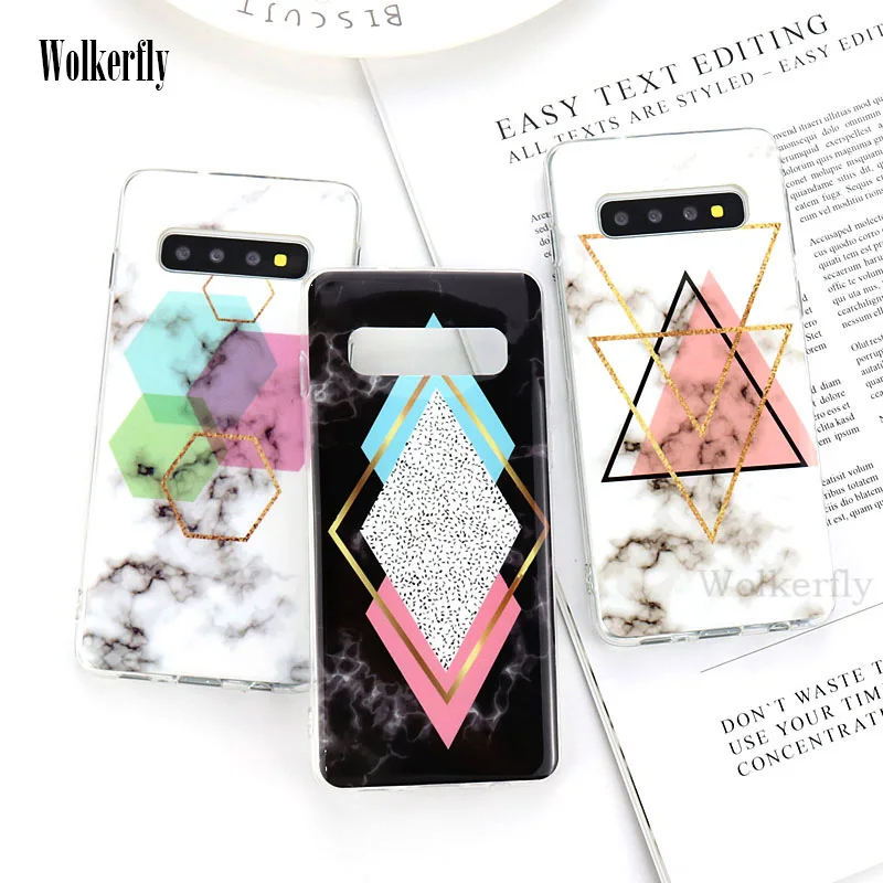 

Marble Case For Samsung galaxy S10 Plus S10E S10X A8S Soft TPU Case For Samsung Galaxy A50 A70 A40 A30 A20 M20 M10 M30 Cover