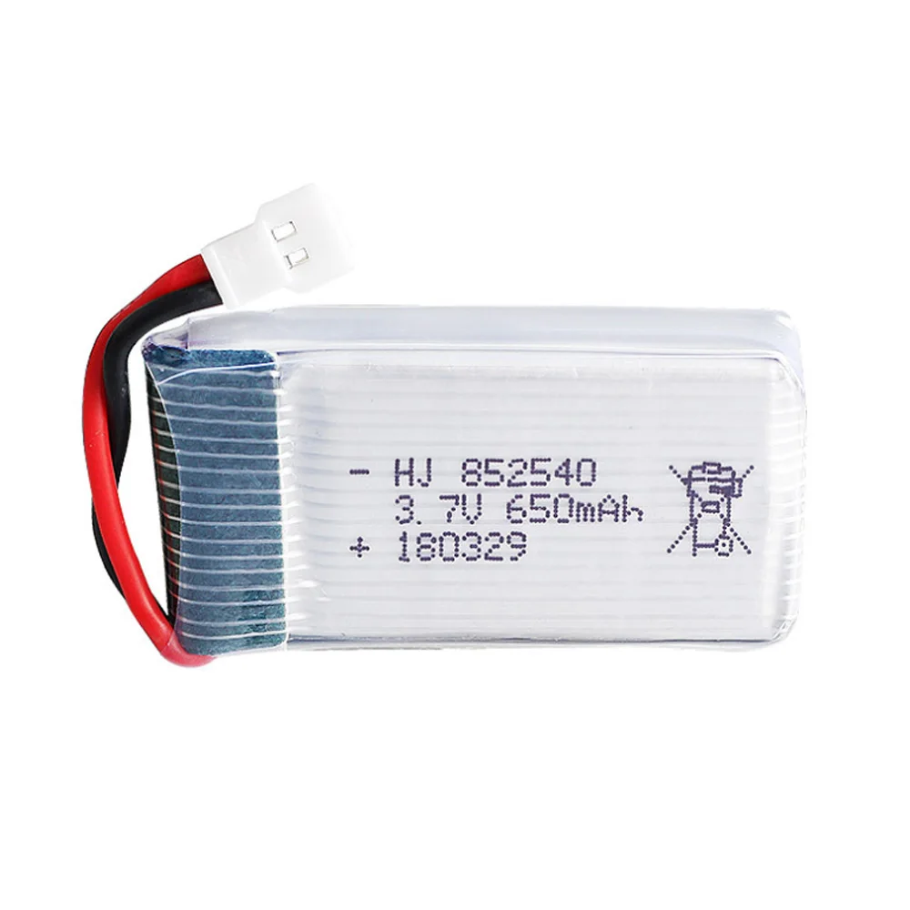 

3.7V 650mAh 30C lipo battery For Syma X5C-1 X5C X5 X5SC X5SW X6SW H9D H5C LiDiRC L15FW RC Drone parts 3.7 v li po battery 852540