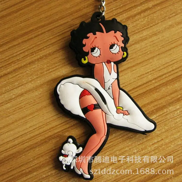 Marilyn Monroe clásico modelado PVC moda personalidad única silicona para llaves llavero moda joyería kid Juguetes