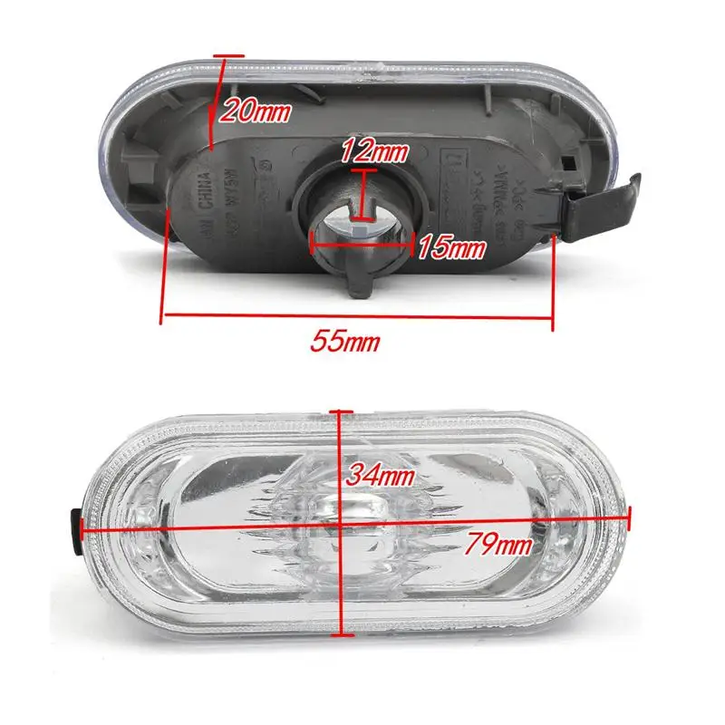 Пара автомобильных боковых габаритных огней корпус для VW/Golf/Jetta MK4 1999-2005 для Passat 1997-2004