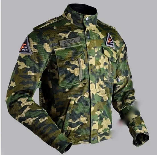 

Spring and Summer mesh ride take motorcycle racing clothes locomotive anti-fall clothing breathable jacket 507 camouflage