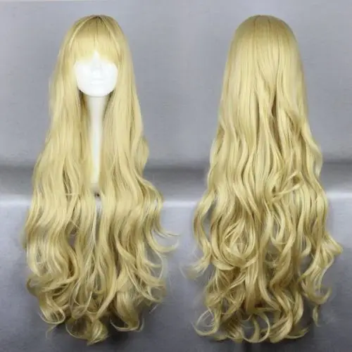 

80cm golden angel sanctuary-Rosielsynthetic Heat Resistant fiber Long Blond Wig