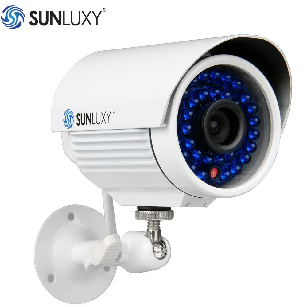 SUNLUXY 1/3" SONY CMOS CCTV Camera Indoor/Outdoor Security 600TVL IR