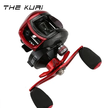 

High Speed 8.1:1 Lure Fishing Reel Wheel Baitcast Bait Casting 12+1 BB 8kg Max Drag Fishing Magnetic 5 Grad Full Matel