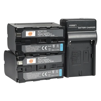 

1* Charger 2* DSTE 7.4V 7900mAh NP-F970 F960 F950 F930 Camera Battery For Sony PLM-100 CCD-TRV35 MVC-FD91 MC1500C L10 DCR-VX2200