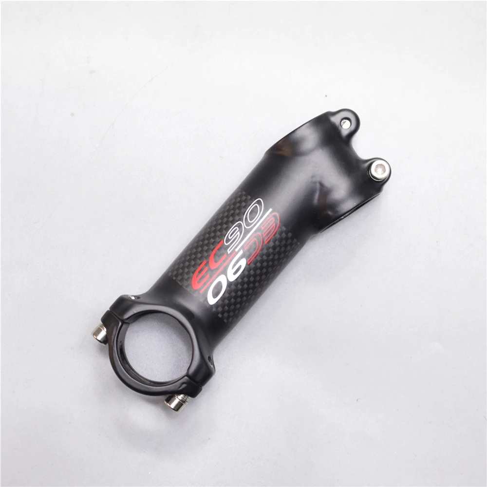 EC90 Ultra-light Road Bike Stem 31.8-28.6 Riser MTB Bicycle Stem Rod Carbon+Aluminium Alloy Cycling Stems 60708090100110mm (7)