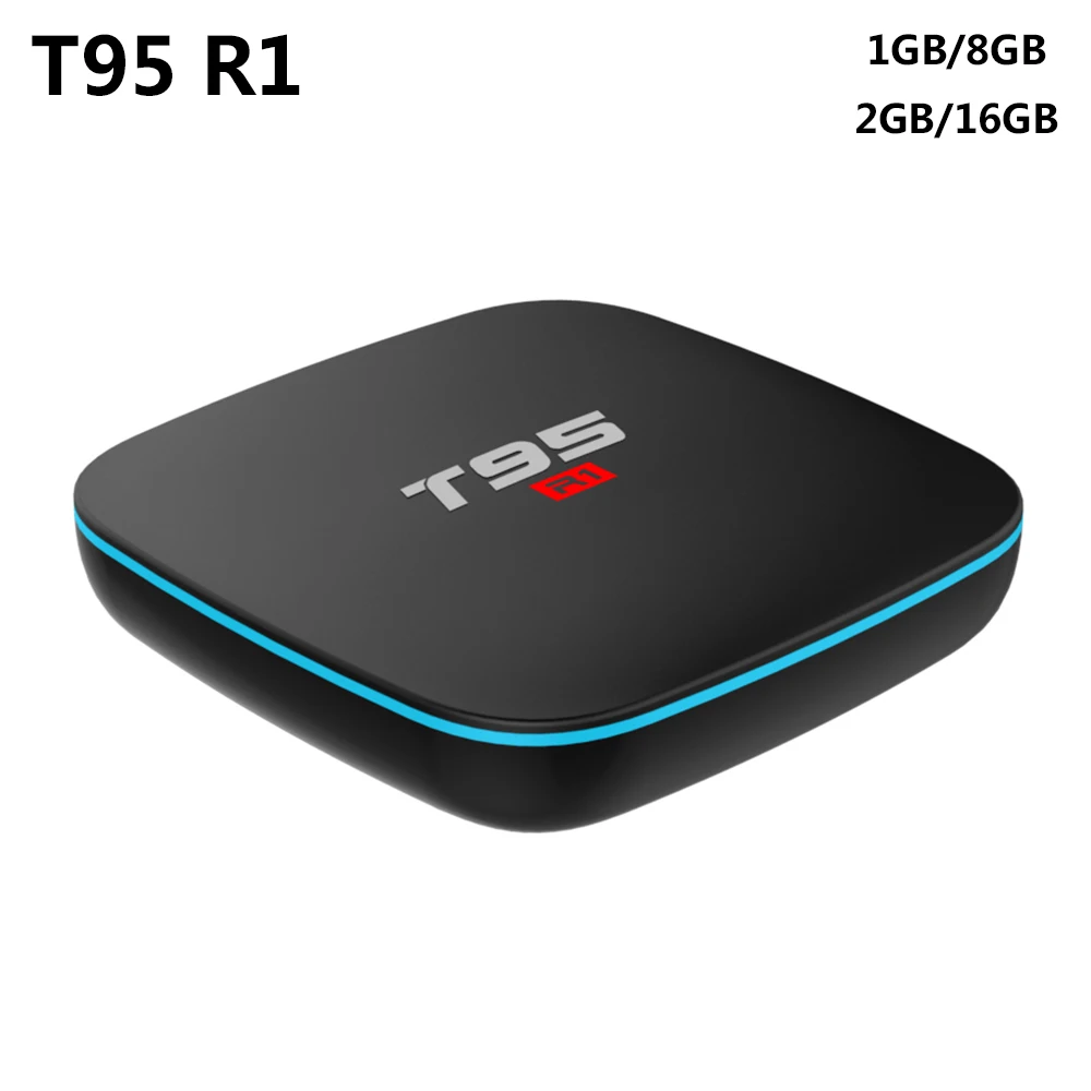 

T95 R1 Android 7.1 TV BOX 2GB RAM 16GB ROM Amlogic S905W Quad Core 2.4GHz WiFi Media Player H.265 4K HD Smart Set Top Box PK X96